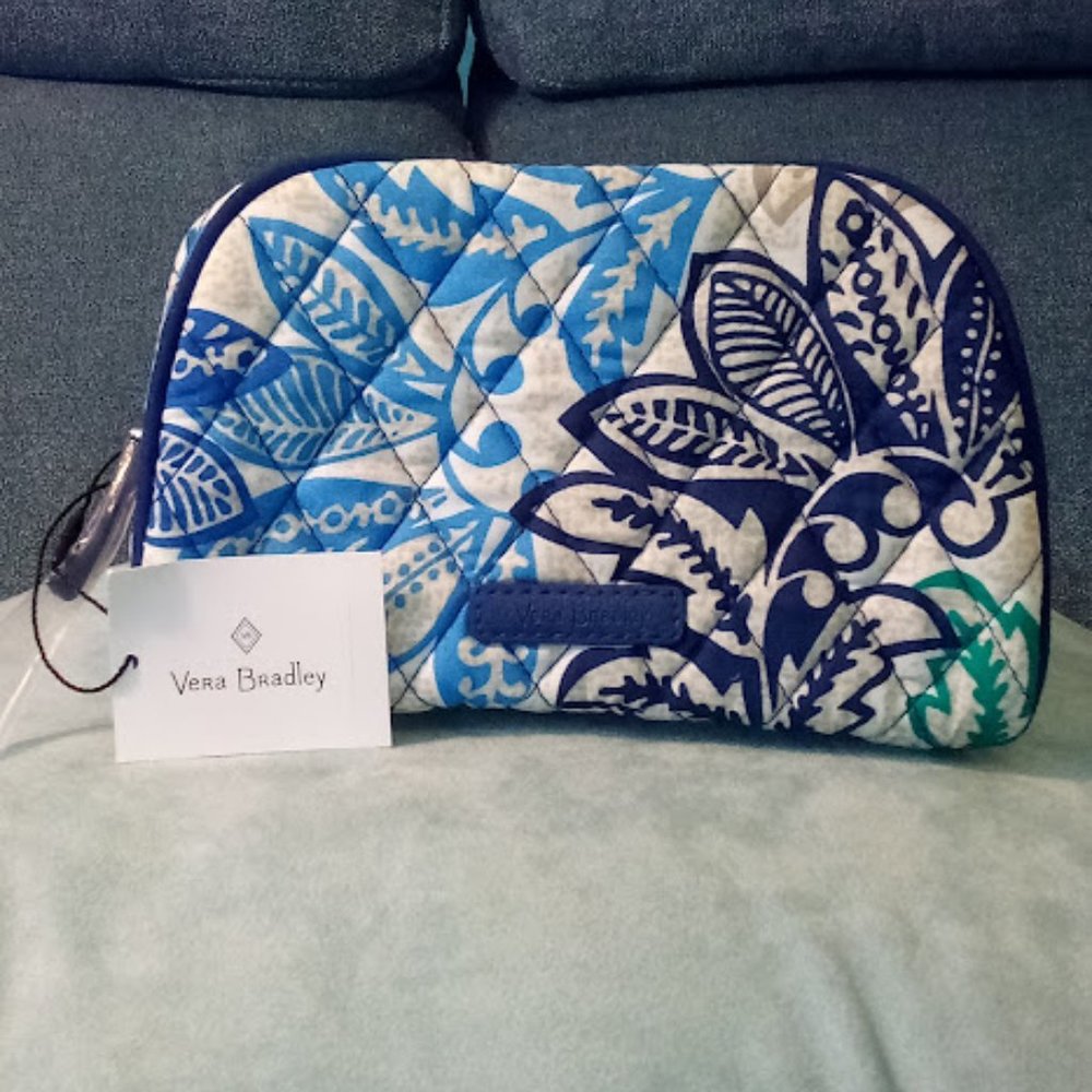 NWT Vera Bradley Small Zip Cosmetic Bag Santiago
